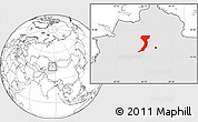 Blank Location Map of Manas, highlighted parent region