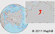 Gray Location Map of Manas