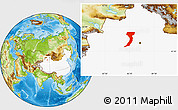 Physical Location Map of Manas, highlighted country