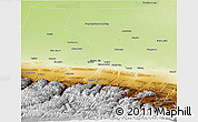 Physical Panoramic Map of Manas