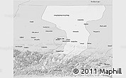 Silver Style Panoramic Map of Manas