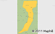 Savanna Style Simple Map of Manas
