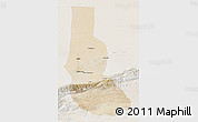 Satellite 3D Map of Minfeng, lighten