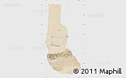 Satellite Map of Minfeng, single color outside
