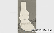 Shaded Relief Map of Minfeng, darken