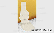 Shaded Relief Map of Minfeng, physical outside