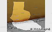 Physical Panoramic Map of Minfeng, darken