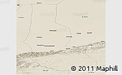 Shaded Relief Panoramic Map of Minfeng