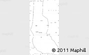 Blank Simple Map of Minfeng