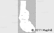 Gray Simple Map of Minfeng