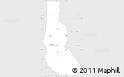 Silver Style Simple Map of Minfeng