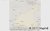 Shaded Relief 3D Map of Mori, semi-desaturated