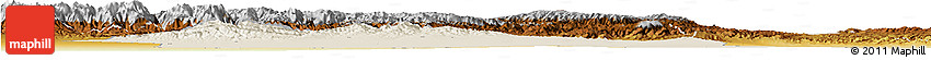 Shaded Relief Horizon Map of Mori, physical outside Shaded Relief Horizon Map of Mori, physical outside