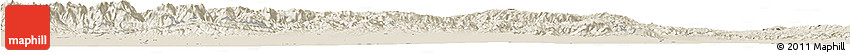 Shaded Relief Horizon Map of Mori