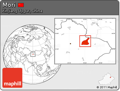 Blank Location Map of Mori