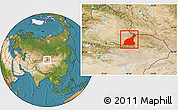 Satellite Location Map of Mori