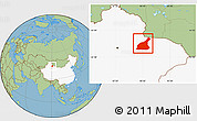 Savanna Style Location Map of Mori, highlighted country