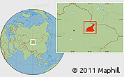 Savanna Style Location Map of Mori
