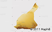 Physical Map of Mori, cropped outside