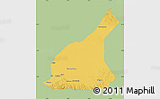 Savanna Style Map of Mori, single color outside