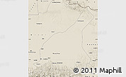 Shaded Relief Map of Mori