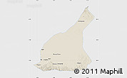 Shaded Relief Map of Mori, single color outside