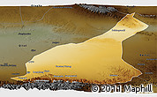 Physical Panoramic Map of Mori, darken