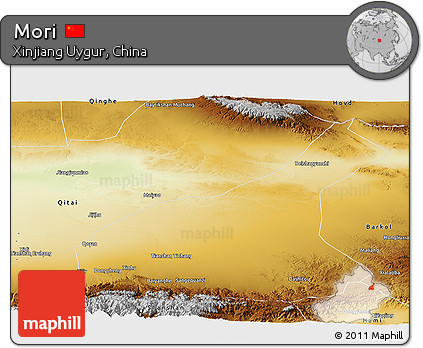 Physical Panoramic Map of Mori