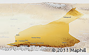 Physical Panoramic Map of Mori, lighten