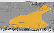 Political Panoramic Map of Mori, desaturated
