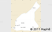 Classic Style Simple Map of Mori, single color outside