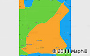 Political Simple Map of Mori