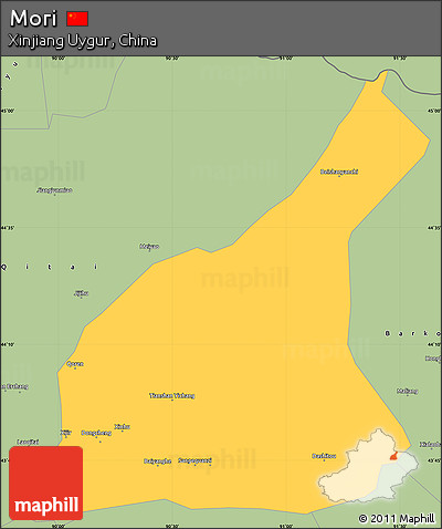 Savanna Style Simple Map of Mori