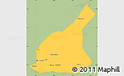 Savanna Style Simple Map of Mori, single color outside