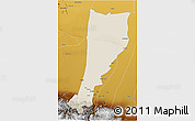 Shaded Relief 3D Map of Moyu, physical outside