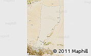 Shaded Relief 3D Map of Moyu, satellite outside