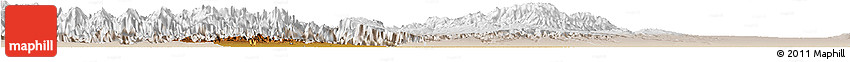 Physical Horizon Map of Moyu, lighten