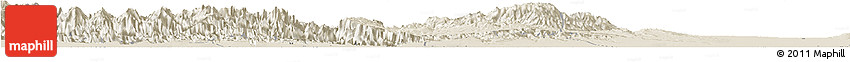 Shaded Relief Horizon Map of Moyu