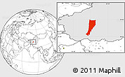 Blank Location Map of Moyu, highlighted parent region