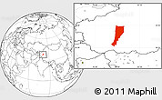 Blank Location Map of Moyu