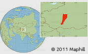 Savanna Style Location Map of Moyu
