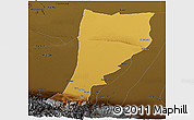 Physical Panoramic Map of Moyu, darken