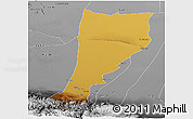 Physical Panoramic Map of Moyu, desaturated