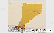 Physical Panoramic Map of Moyu, lighten