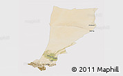 Satellite Panoramic Map of Moyu, cropped outside