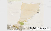Satellite Panoramic Map of Moyu, lighten
