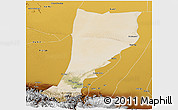 Satellite Panoramic Map of Moyu, physical outside