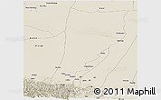 Shaded Relief Panoramic Map of Moyu