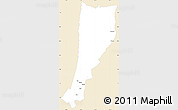 Classic Style Simple Map of Moyu, single color outside