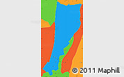 Political Simple Map of Moyu